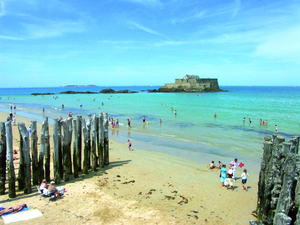 Stunning beach in St Malo, Brittany Brittany Ferries