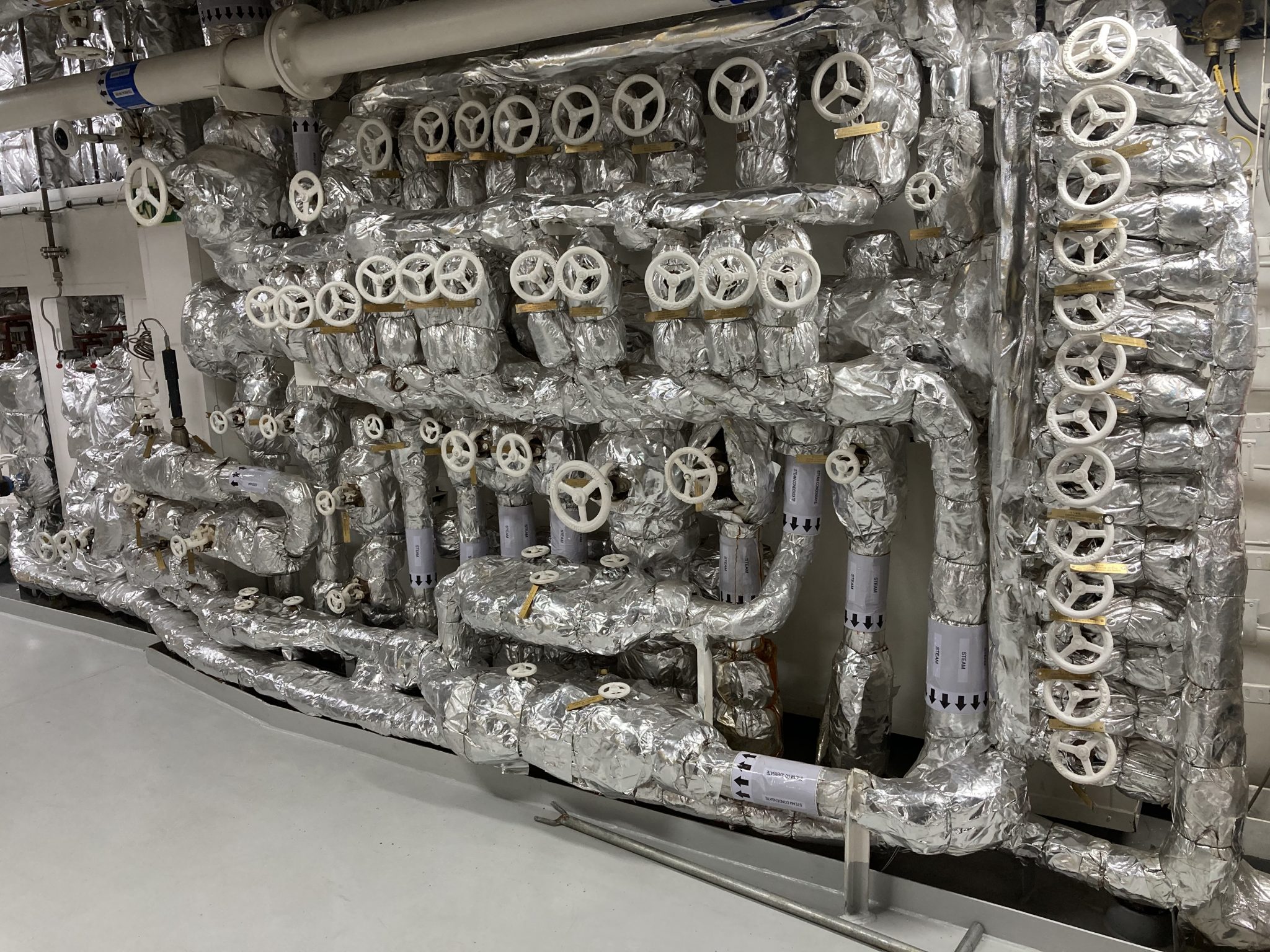 Steam heating coils manifold Brittany Ferries