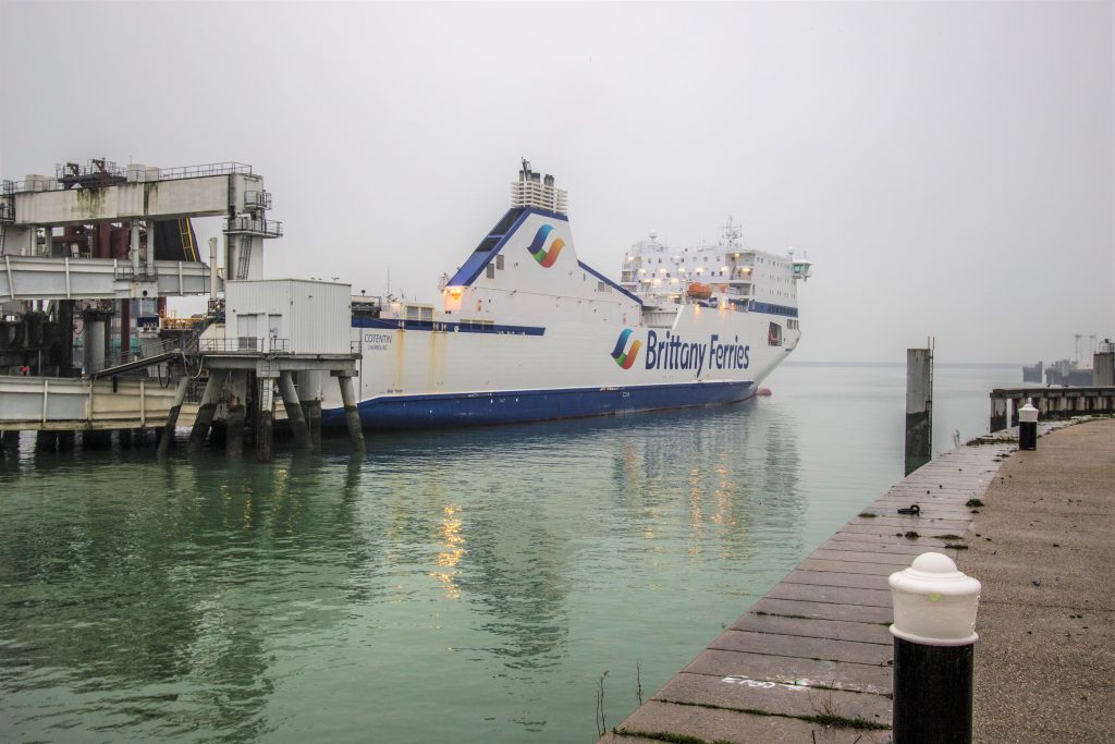 Cotentin departing Le Havre for Portsmouth Brittany Ferries